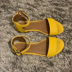 Yellow sandals